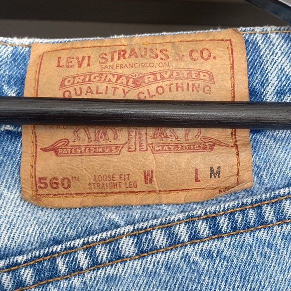Vintage Levi's 560 Straight Leg Jeans 100% Cotton - Picture 11 of 13
